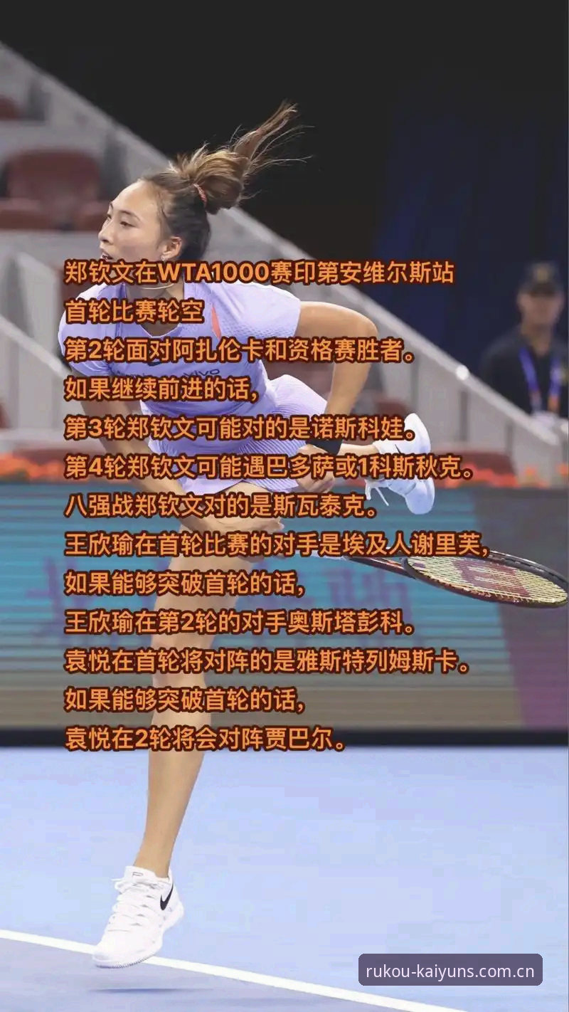 开yun体育赛事数据 法网女单抽签结果出炉!郑钦文非种子出战,开yun体育v5.2赛事数据更新带你全面解析